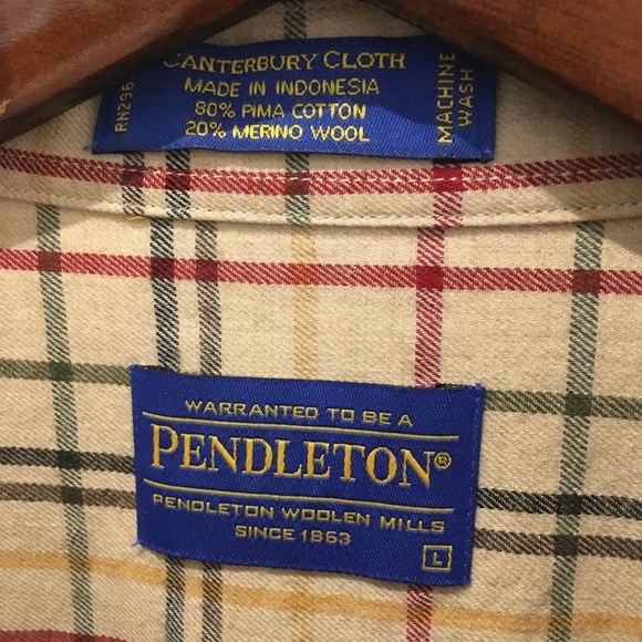 Vintage 90's Men's Pendleton Button Down Casual Dress Size Large - Picture 3 of 5
